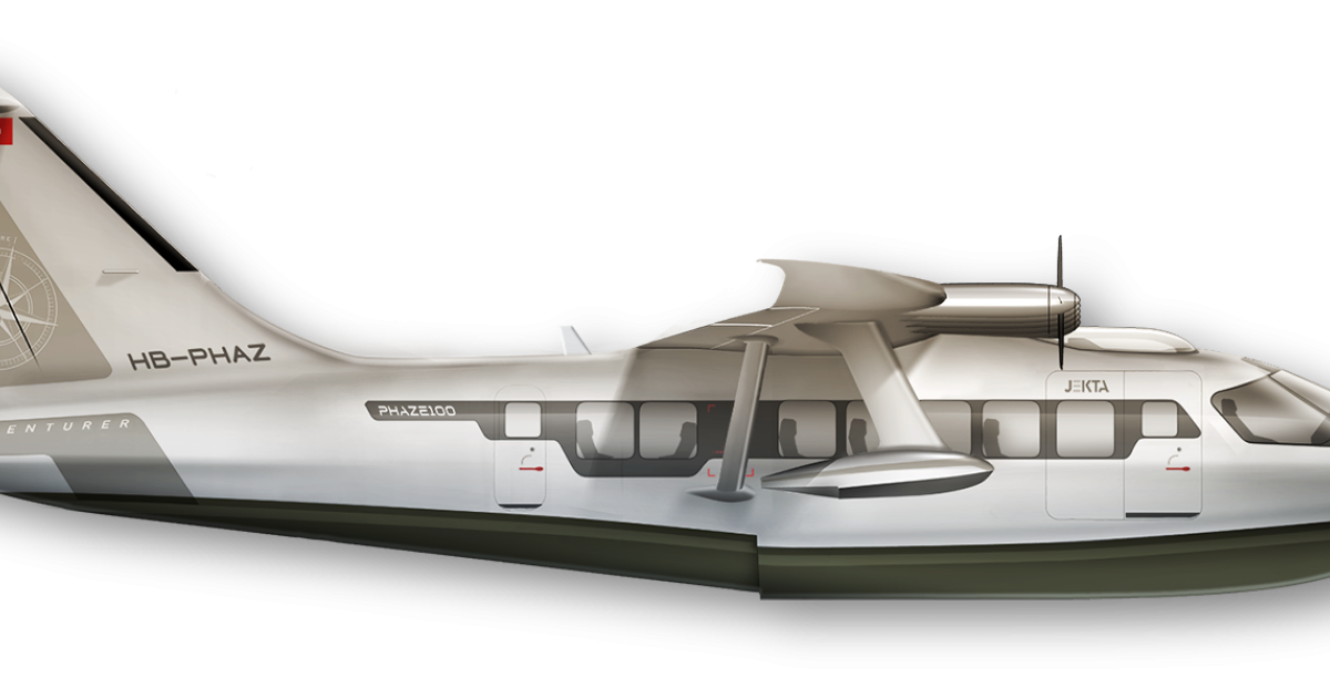 Jekta is developing a 19-passenger electric seaplane called the PHA-ZE 100.