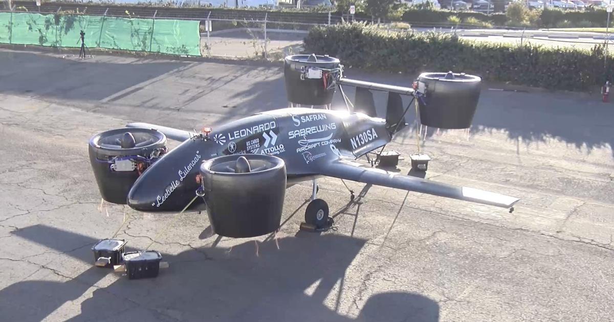Sabrewing's Rhaegal-A cargo drone