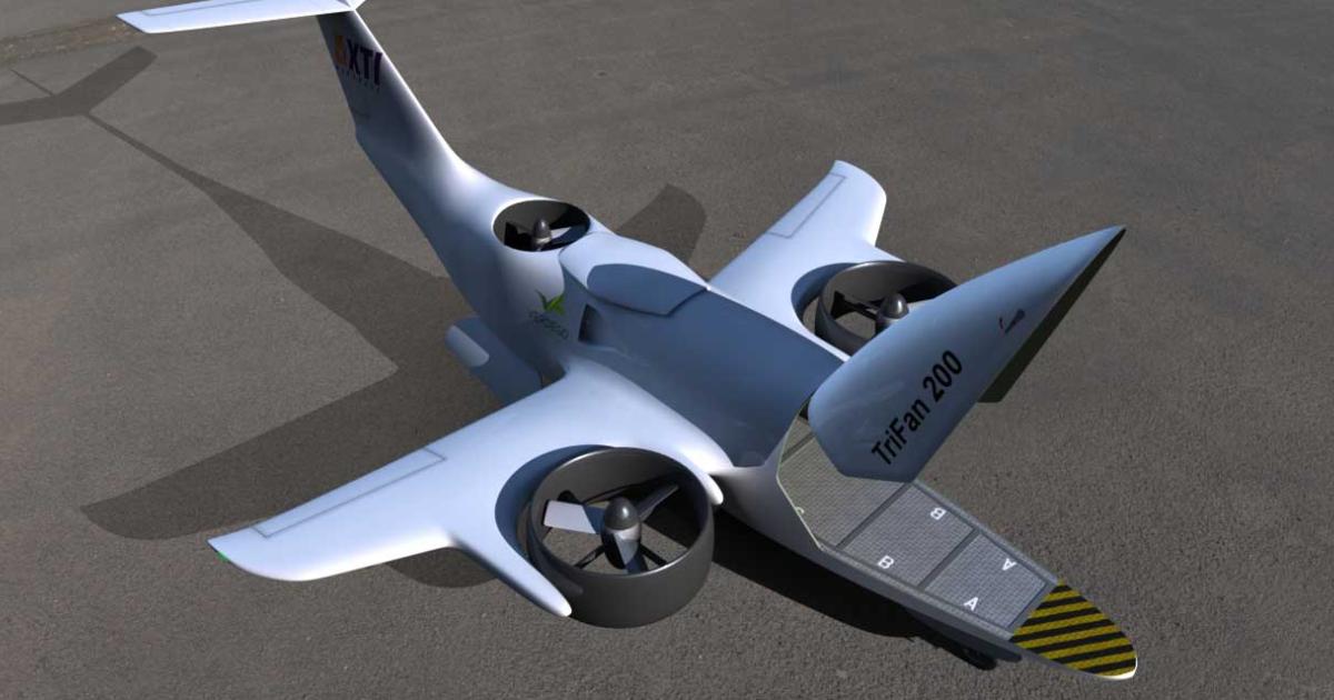 Rendering of proposed TriFan 200
