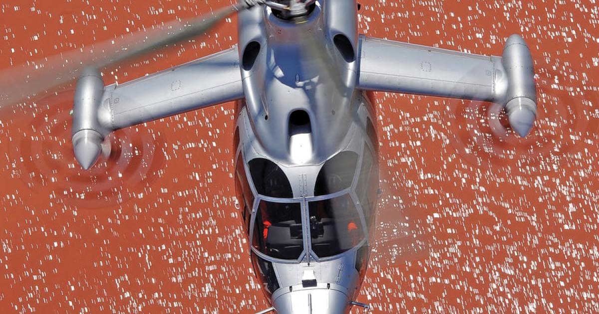 The X3 compound helicopter demonstrator is to resume flights this month. Eurocopter is seeking a better understanding of its physics and a new speed record, above 250 knots.