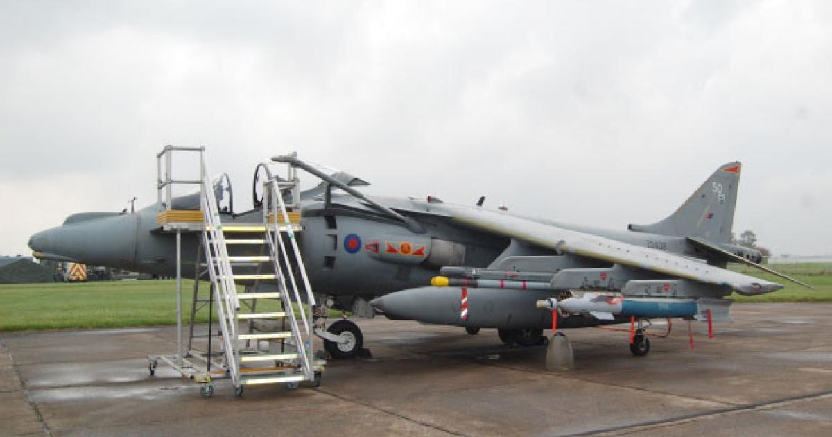 The UK Royal Air Force fleet of Harrier GR.9 V/STOL fighters has been sold to the U.S. Marine Corps for spares. (Photo: Chris Pocock)