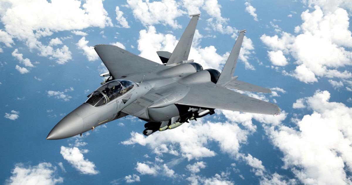 The F-15SA Strike Eagle configuration for Saudi Arabia will include further improvements from the F-15SG version for Singapore shown here. (Photo: Boeing)