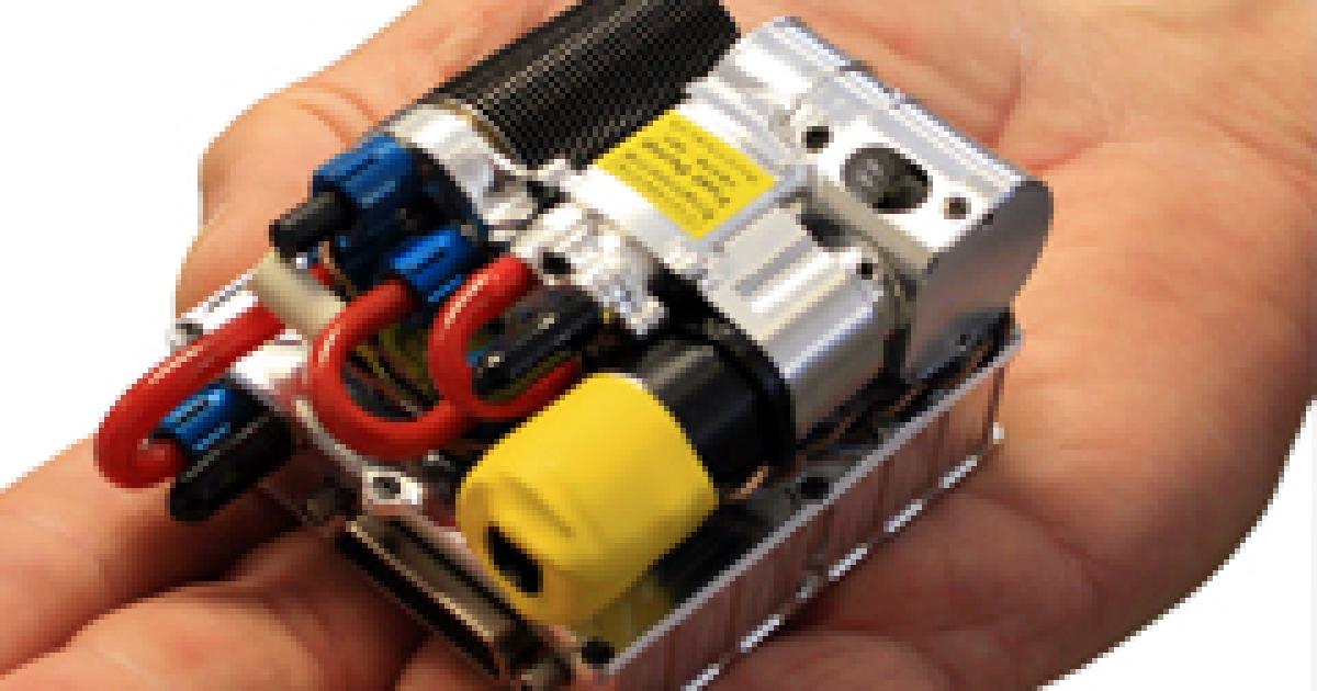 Currawong electronic fuel injection system for small combustion engines used in UAVs. (Photo: Goodrich)
