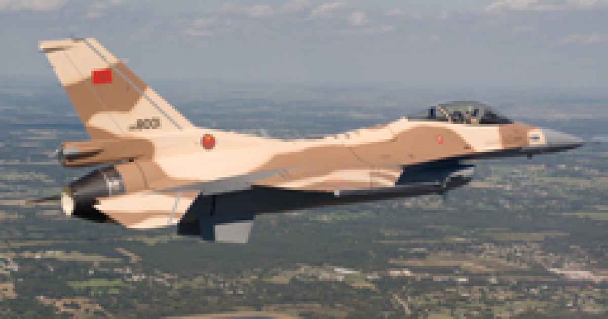 Lockheed Martin F-16C bound for service with the Royal Moroccan Air Force. (Photo: Lockheed Martin)