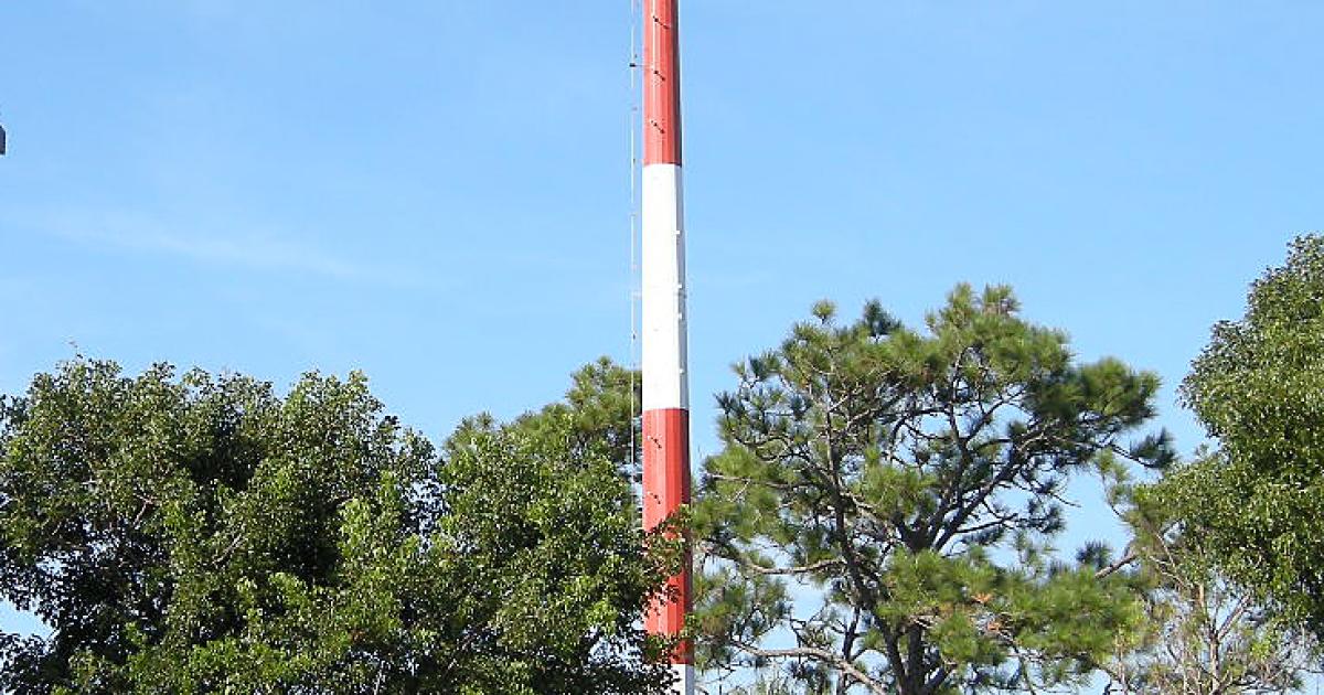 An ADS-B ground radio station in Boca Raton, Fla., stands as one of 794 due for installation nationwide by 2013. (Photo: ITT)