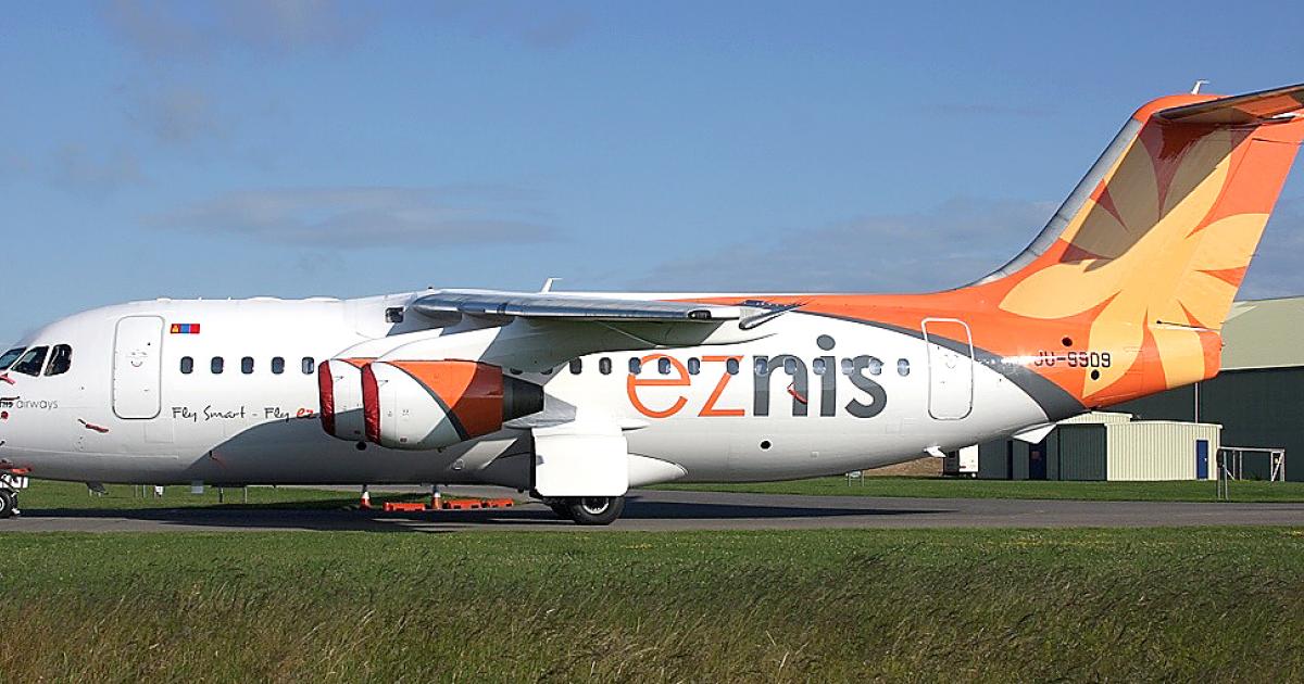 Eznis Airways of Mongolia acquired two RJ85s earlier this year from BAE. Since Falko took over the business in mid-July, transactions have continued. At the August 4 briefing in London it announced that Starbow of Ghana had acquired two BAe 146-300s; Romavia had leased a 146-200; and Aviastar Mandiri of Indonesia had acquired a single 146-200.