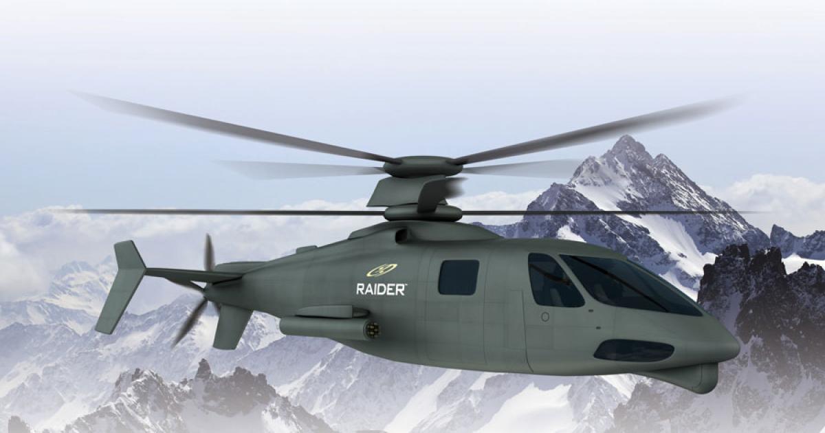 Sikorsky Aircraft and 35 suppliers will self-fund the development of two S-97 Raider prototypes for evaluation by the U.S. military. (Photo: Sikorsky Aircraft)