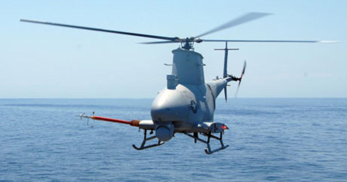 Northrop Grumman selected a Telephonics multimode surveillance radar to equip U.S. Navy MQ-8B Fire Scouts. (Photo: U.S. Navy) 