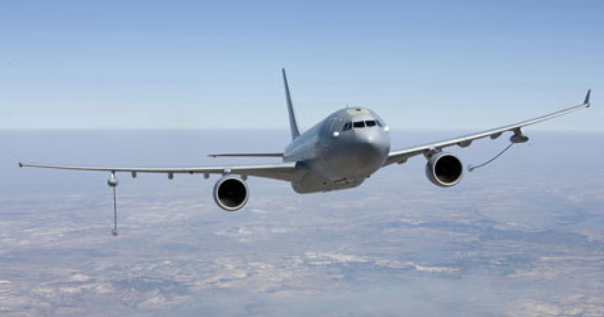 India’s decision on a multi-role tanker transport is expected imminently, with Airbus’s A330 MRTT believed to have the edge over its Russian competitor. (Photo: Airbus Military)