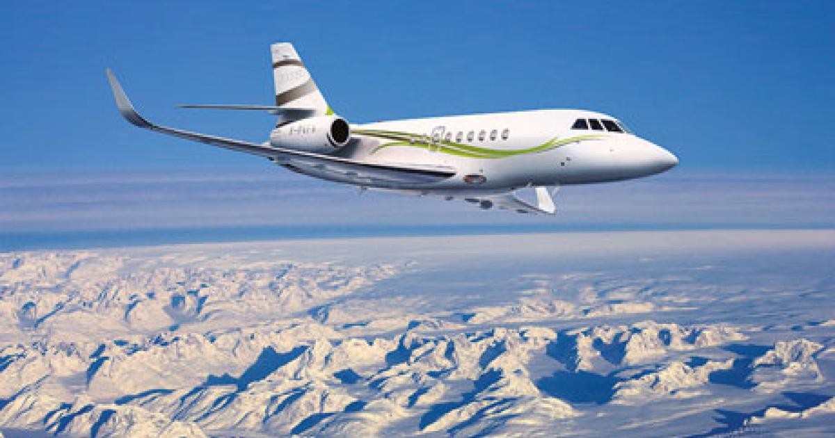 European aviation authority EASA certified the Dassault Falcon 2000S–as well as as its leggier sibling, the Falcon 200XLS–this week. First deliveries of the 3,350-nm Falcon 2000S are expected to begin in the second quarter, while the 2000XLS will start shipping in the latter part of this year.