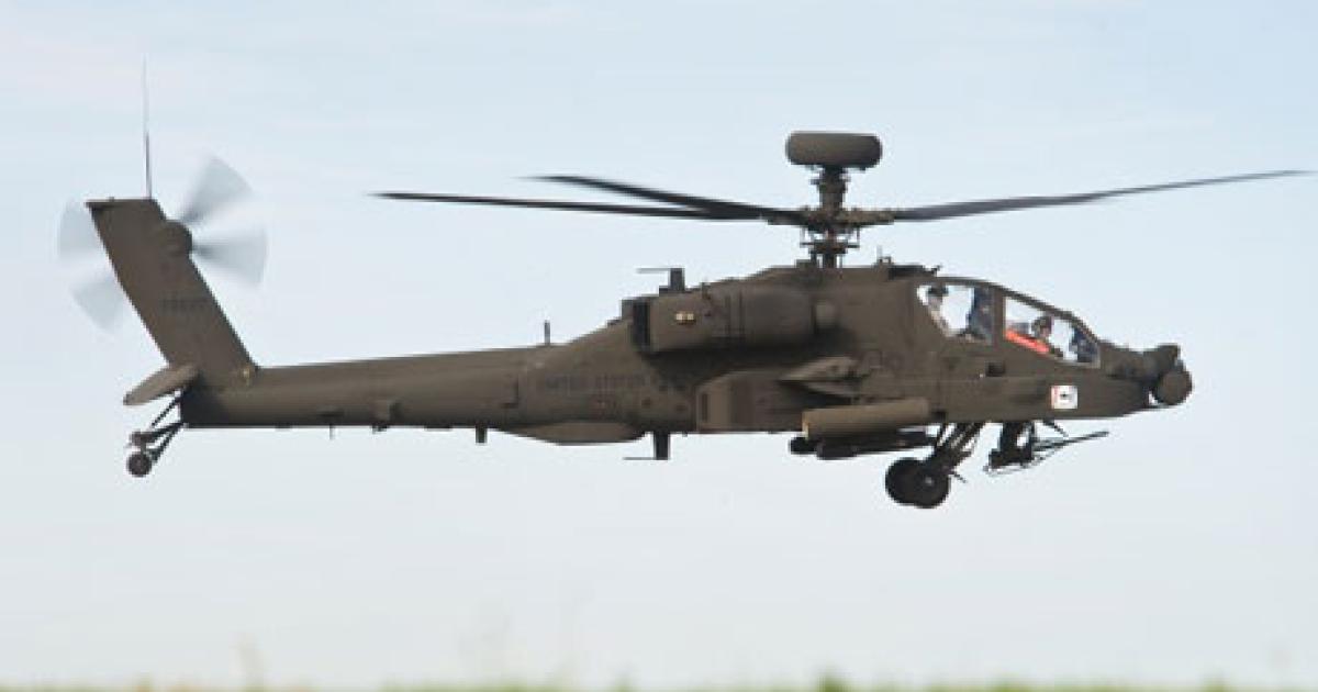 The Block III Apache has been approved for full-rate production and redesignated AH-64E. (Photo: Boeing)