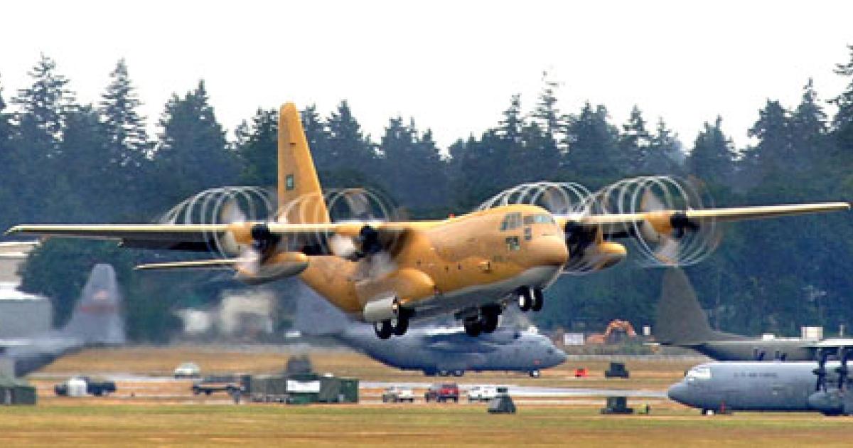 The Royal Saudi Air Force operates 51 older Lockheed Martin C-130s and seeks 25 new C-130J and KC-130Js. (Photo: Lockheed Martin) 