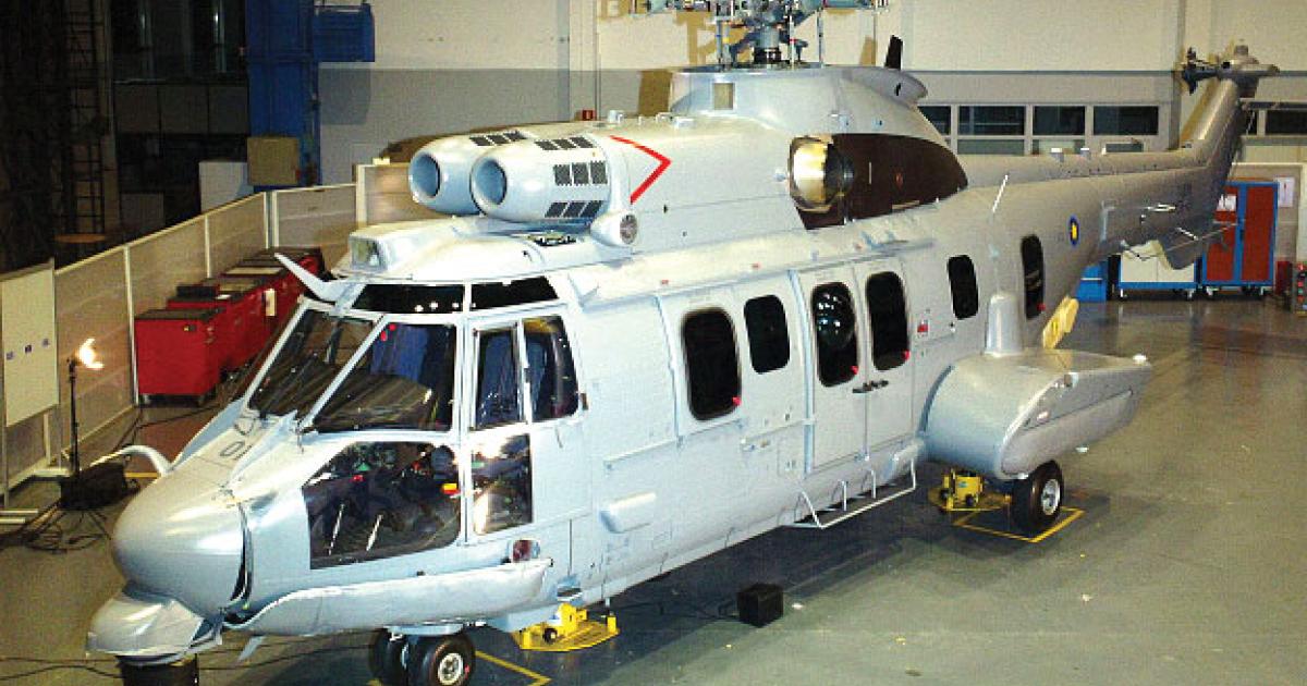 Eurocopter has completed the first of 12 EC725 Cougar helicopters for the Royal Malaysian Air Force (Photo: Eurocopter)