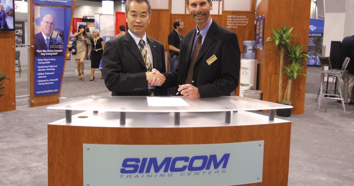 Mitsubishi Heavy Industries and SimCom Training Centers have signed a new ten-year deal.