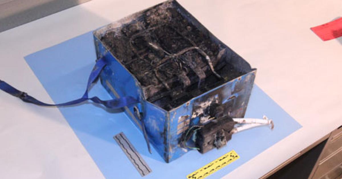 Excess voltage did not cause the APU battery on a Japan Air Lines Boeing 787 to catch fire, according to the NTSB. (Photo: NTSB) 
