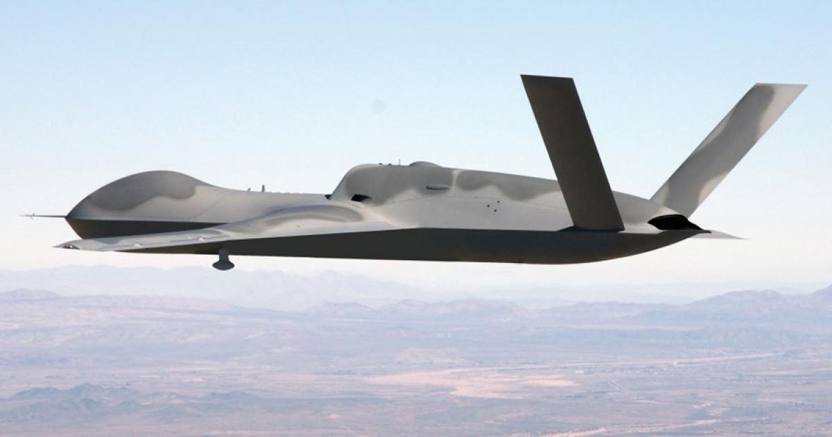 General Atomics flew the second Predator C Avenger for the first time on January 12. (Photo: GA-ASI)