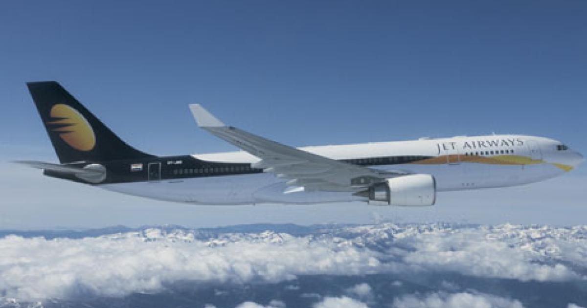 Jet Airways A330s will become a common sight in Abu Dhabi under an expanded alliance with Etihad. (Photo: Airbus) 