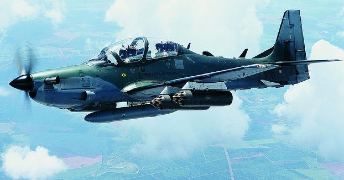 Sierra Nevada teamed with Embraer to offer the Super Tucano for the U.S. Air Force’s aborted LAS acquisition. (Photo: Embraer) 