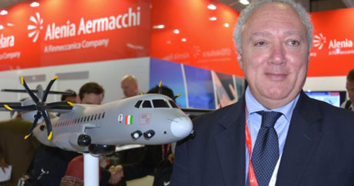 Alenia was promoting the maritime patrol version of the ATR 72 airliner at the recent LIMA 2013 show in Malaysia. (Photo: Vladimir Karnozov)