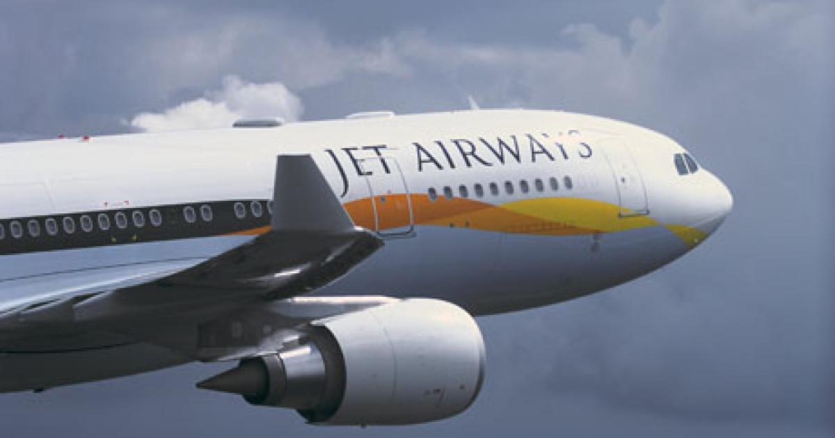 A new agreement on more flexible use of Indian airspace by civil aircraft operators could boost operational efficiency and flexibility for local carriers such as Jet Airways. (Photo: Airbus)