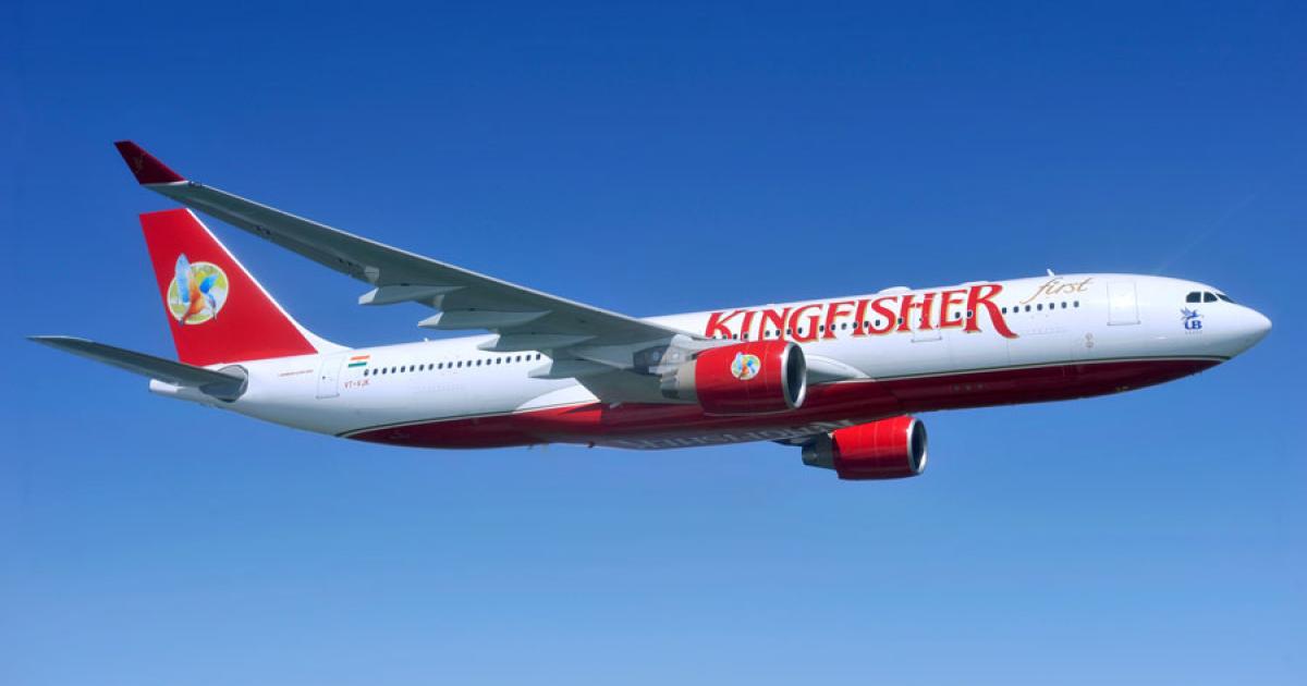 Kingfisher has lost the services of its Airbus A330-200s, one of which authorities impounded at London Heathrow Airport due to unpaid debts. (Photo: Airbus)
