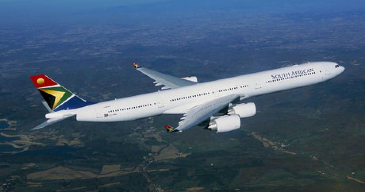 The IATA Operational Safety Audit deemed the safety record of South African Airways on par with those of more than 380 airlines around the world. But IATA continues to work toward improving the still-poor safety standards among the continent’s other operators. (Photo: Airbus)