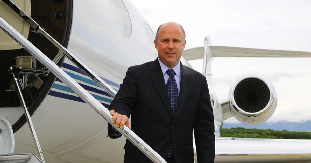 Scott Neal, Gulfstream senior v-p of sales and marketing, has ramped up the airframer’s presence in Europe. (Photo: David McIntosh)