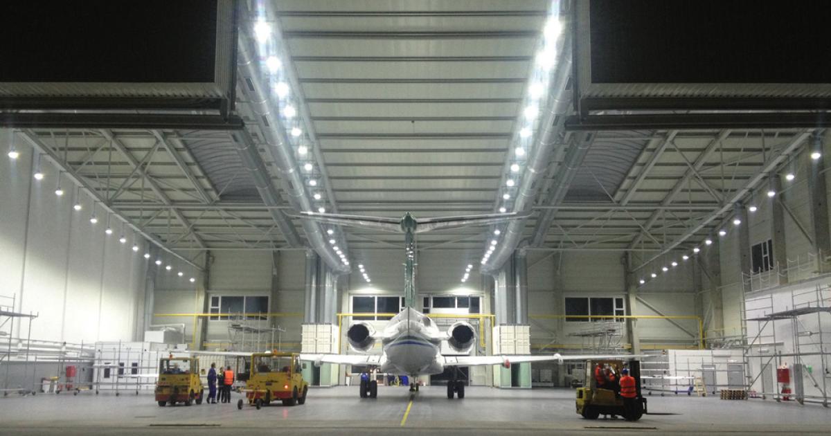 Air Works recently commissioned a paint hangar under its Air Livery brand at the Bratislava airport in Slovakia. The facility is booked with work up to next May.