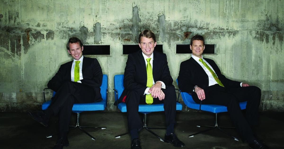 Avinode founders Niklas Berg, Per Marthinsson and Niclas Wennerholm celebrate Avinode's tenth anniversary.