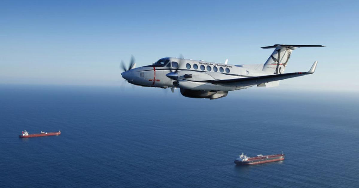 Recent political instability in the Middle East  has prompted interest in the special-missions King Air 350ER from local governments.