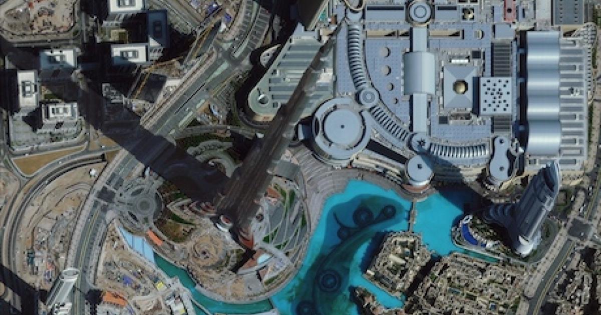 This image of the world’s tallest building–Dubai’s Burj Khalifa skyscraper–is the result of a new business alliance between Space Imaging Middle East (SIME) and Google under which SIME has become the first authorized reseller for Google Enterprise GEO in the Middle East.
