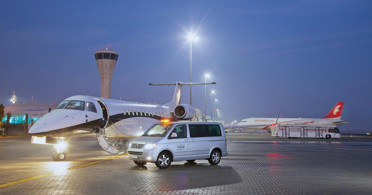 Gama Group handles all business aircraft at Sharjah International Airport under a five-year contract signed this year with the Sharjah Department of Civil Aviation.
