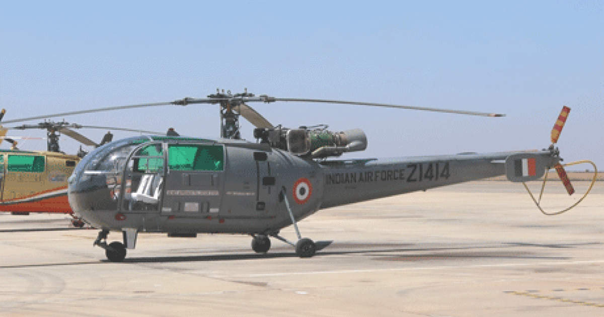 The Alouette III was license-produced by HAL in India as the Chetak.