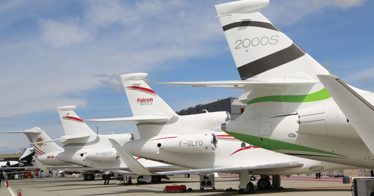 Dassault Falcon Jet president and CEO John Rosanvallon cited a strong start to 2013 with 14 sales in the first quarter, “but then things went disappointing.” 