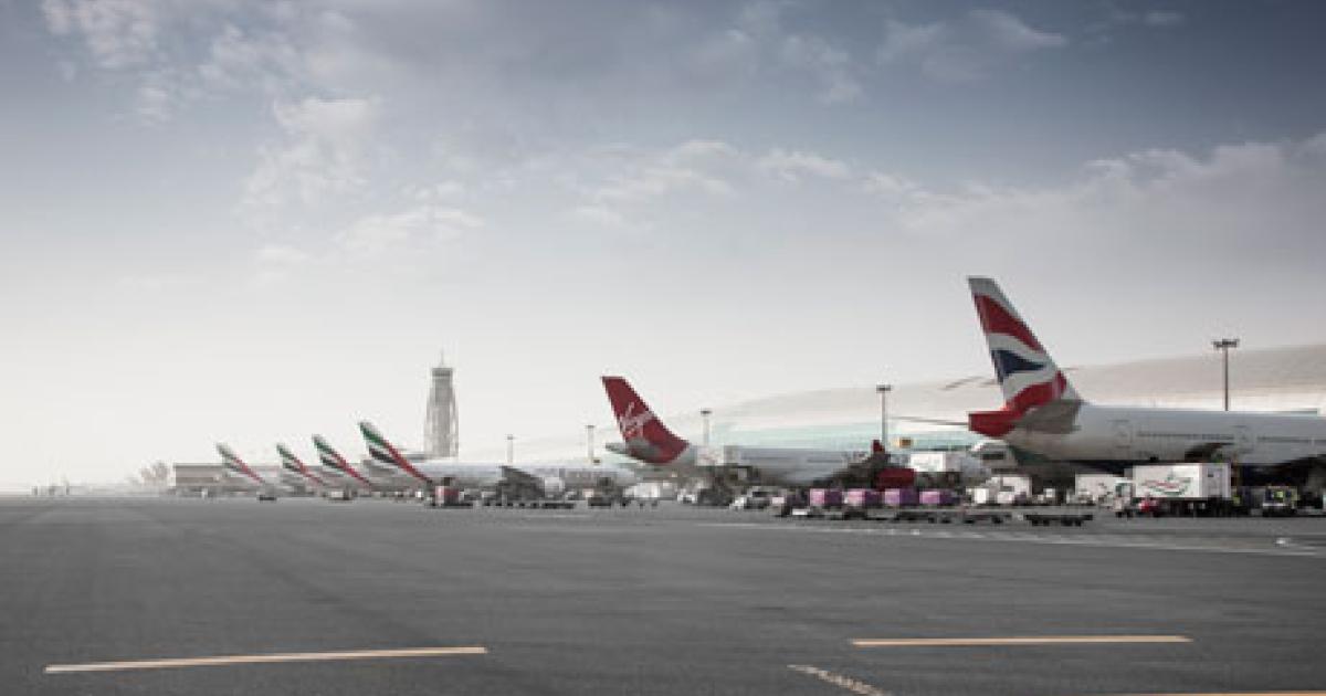Situated at the axis of the world’s fastest growing population centers, Dubai International Airport allows Emirates Airline to connect virtually any two points on the globe. (Photo: Dubai International Airport) 
