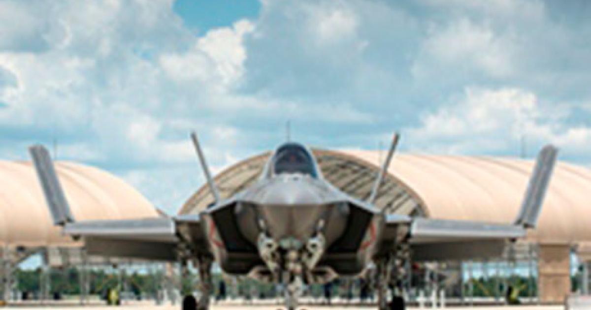 The first F-35C to join the combined U.S. training fleet arrived at Eglin AFB on June 22. It is the first of five carrier versions (CVs) that are due to be delivered there by year-end. They will be operated by VF-101, the U.S. Navy’s F-35C fleet replacement squadron, training both pilots and mechanics. (photo: Lockheed Martin) 