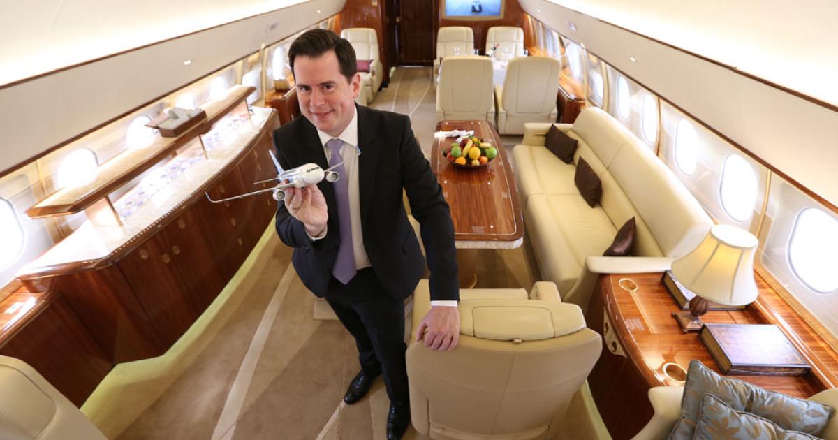 Airbus Corporate Jets vice president Francois Chazelle