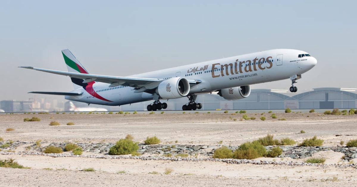 Emirates Airline placed an order with Boeing for up 70 of its 777ER airliners.