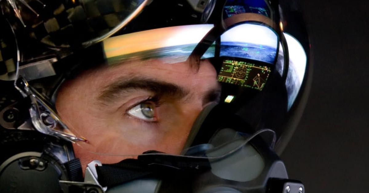 Lockheed Martin reported progress on fixing night-vision, latency and jitter problems associated with the F-35 helmet mounted display. (Photo: Lockheed Martin)