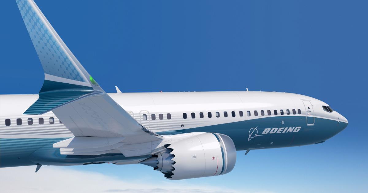 Boeing has unveiled a new ‘dual-feather’ winglet design for the 737 Max. (Artist conception: Boeing)