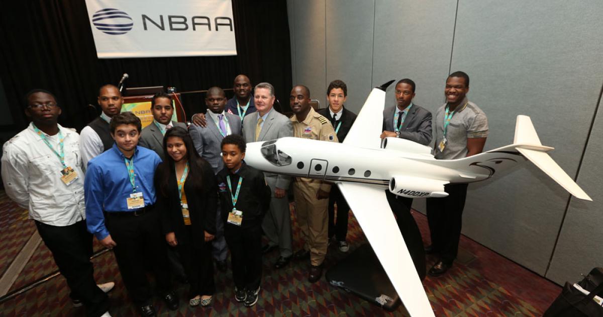 In an attempt to cultivate in young people an interest in aviation, Barrington Irving will  interact with millions of students as he flies around the world in a Hawker 400XPR,  showing the real-world value of science, technology, engineering and math. (Photo by <a href="http://www.cycyr.com" title="Orlando Photographer" target="_blank">Cy Cyr</a>) 