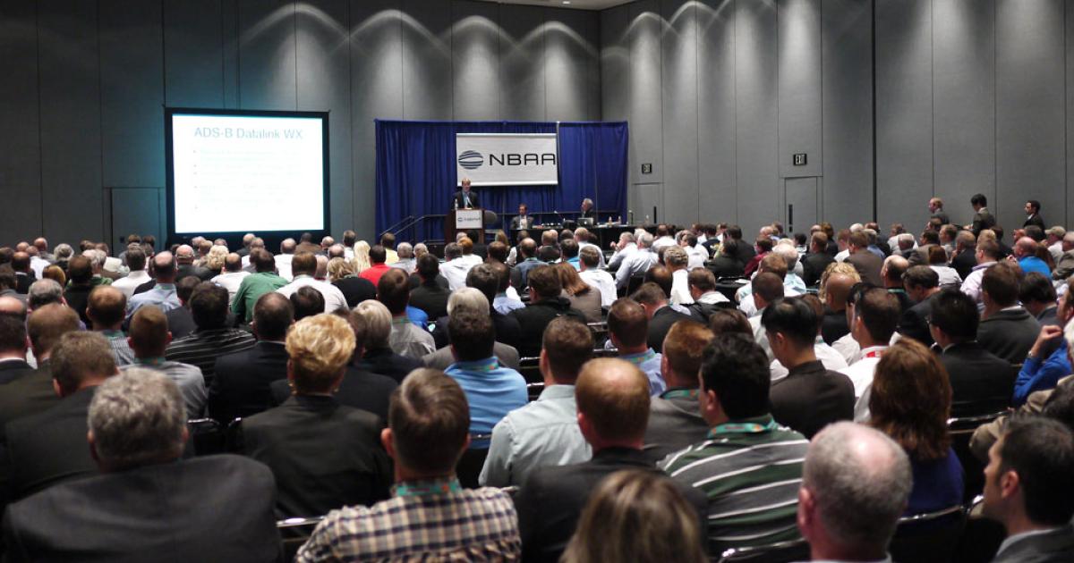 It was a packed house for the first of several “iPad in the Cockpit” education seminars during NBAA’12. Jeppesen FliteDeck Pro, Foreflight and WingX7Pro applications were featured.