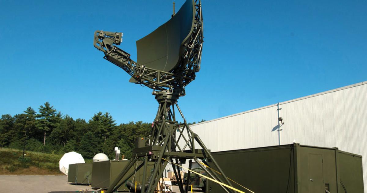 The Raytheon deployable radar approach control (D-RAPCON) system is a modular ATC system that can be transported by four C-130s.