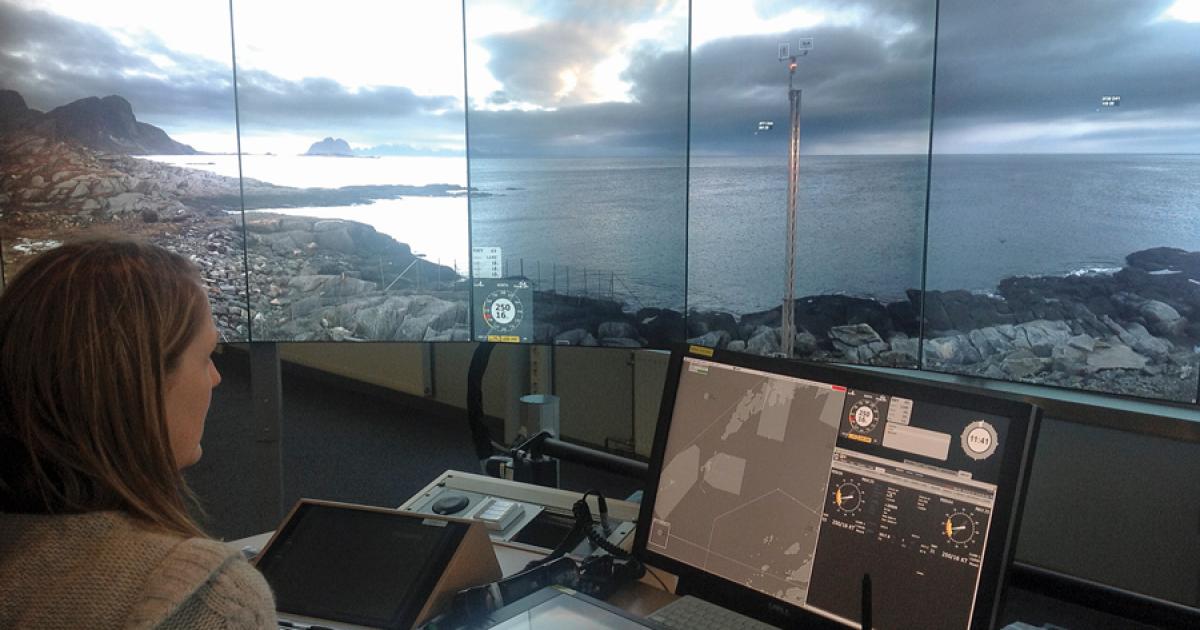 Saab remote tower in Bodo, Norway.