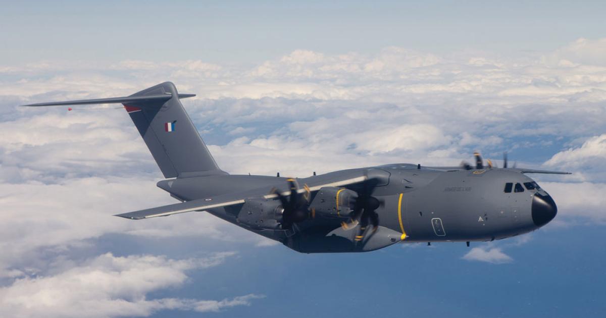 MSN7, the first production A400M, had flown five times by the end of May as part of its acceptance process.