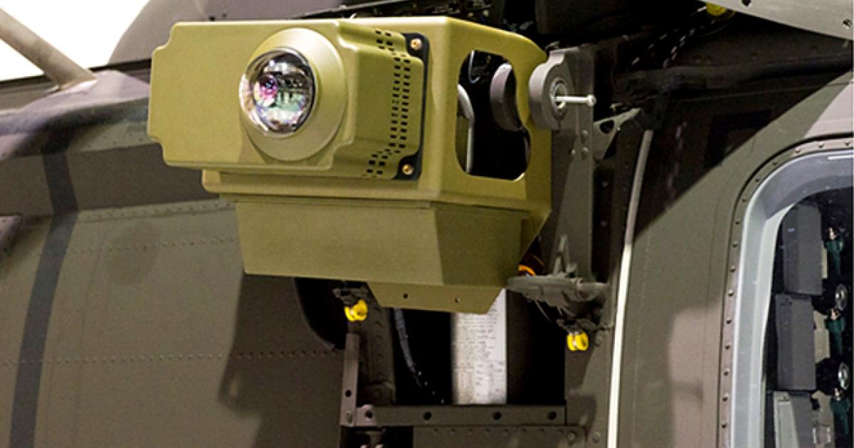 Raytheon system developed for the U.S. Army’s Common Infrared Countermeasures (CIRCM) program. (Photo: Raytheon)