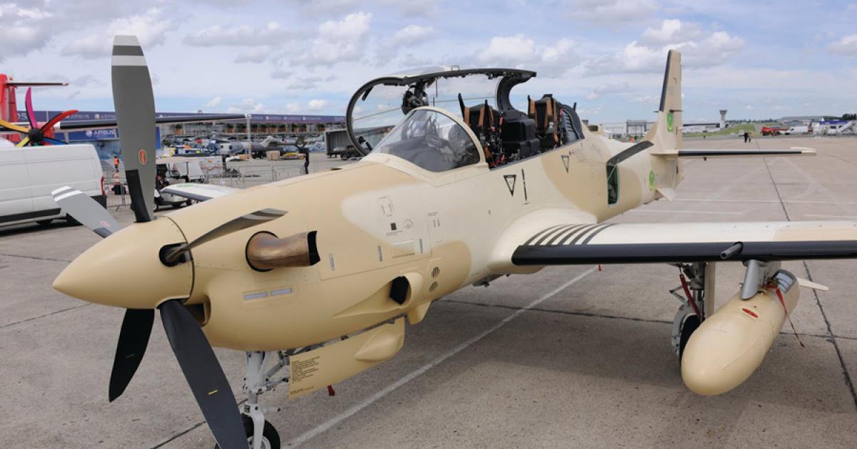Embraer Defense and Security CEO Luiz Carlos sees a strong market for the company’s Super Tucano.