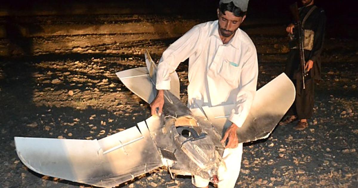 The mini-UAV that crashed in Pakistan close to the Afghan border was disguised as a bird. (Photo: AP/Shah Khalid)