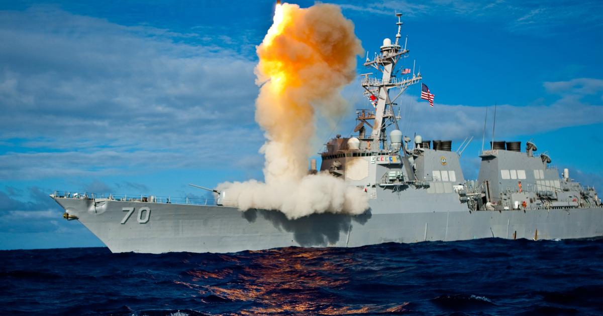 An SM-3 missile is launched from a U.S. Navy Aegis-class destroyer. Raytheon has ambitions to sell SM-3s to European countries for ballistic missile defense. (Photo: Raytheon)