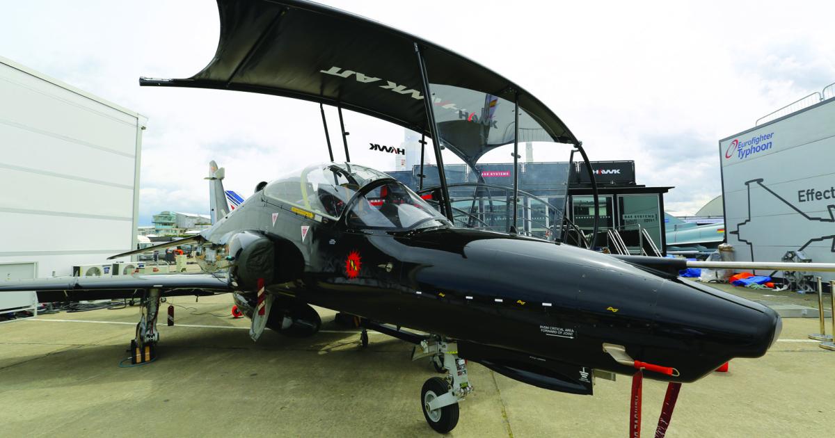 BAE’s Hawk is one of three trainers bidding for a Polish requirement.